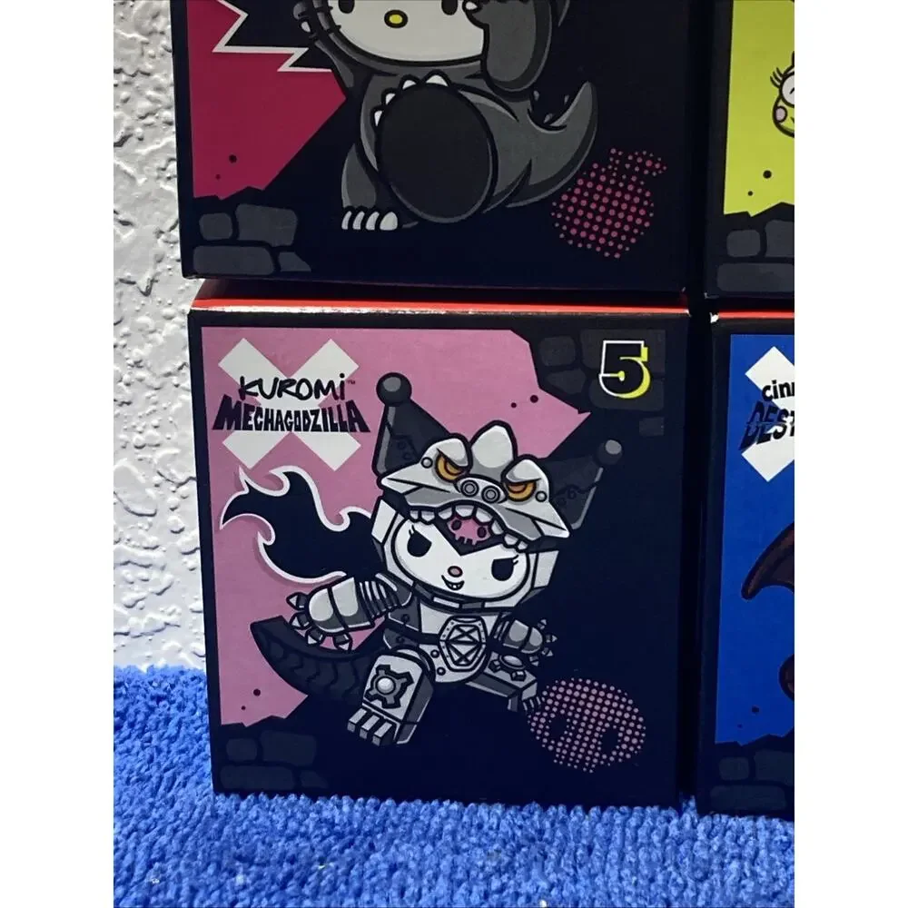 NEW Hello Kitty 2026 Godzilla Set of 8 McDonald Happy Meal Figure COMPLETE Box